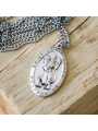 Sterling Silver St. Christopher Medal on 24 inch chain